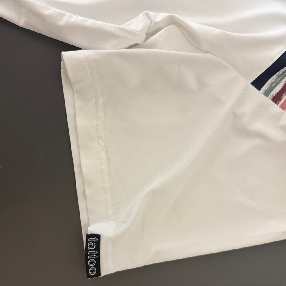 Tattoo Golf Men's Clubhouse Cool-Stretch Golf Shirt, White, XL - Picture 8 of 9